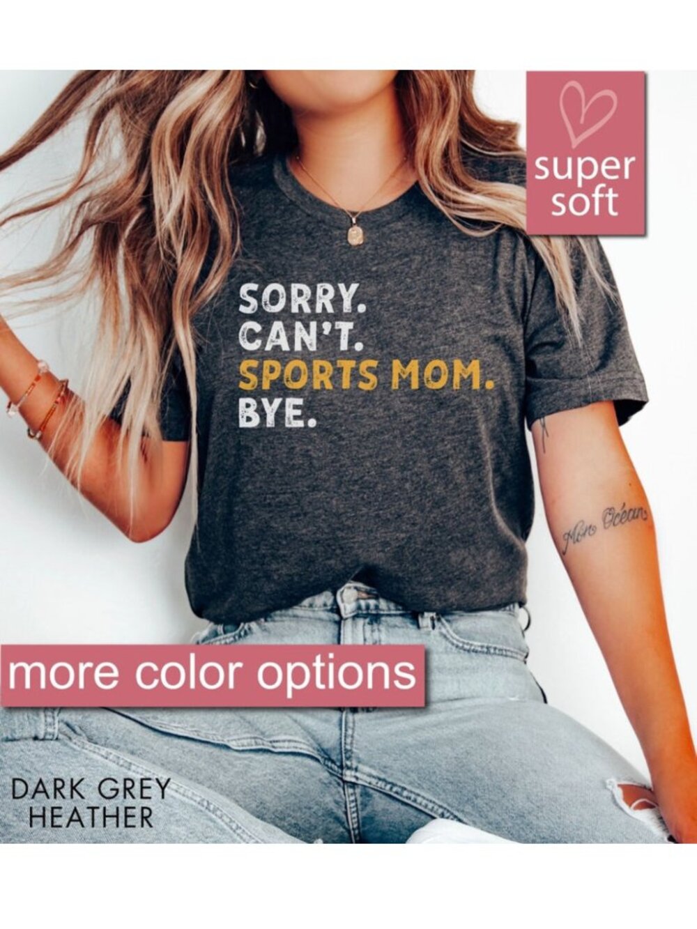 Sports Mom Shirt, Mothers Day Gift, Sorry Can't Sports Mom Bye Shirt